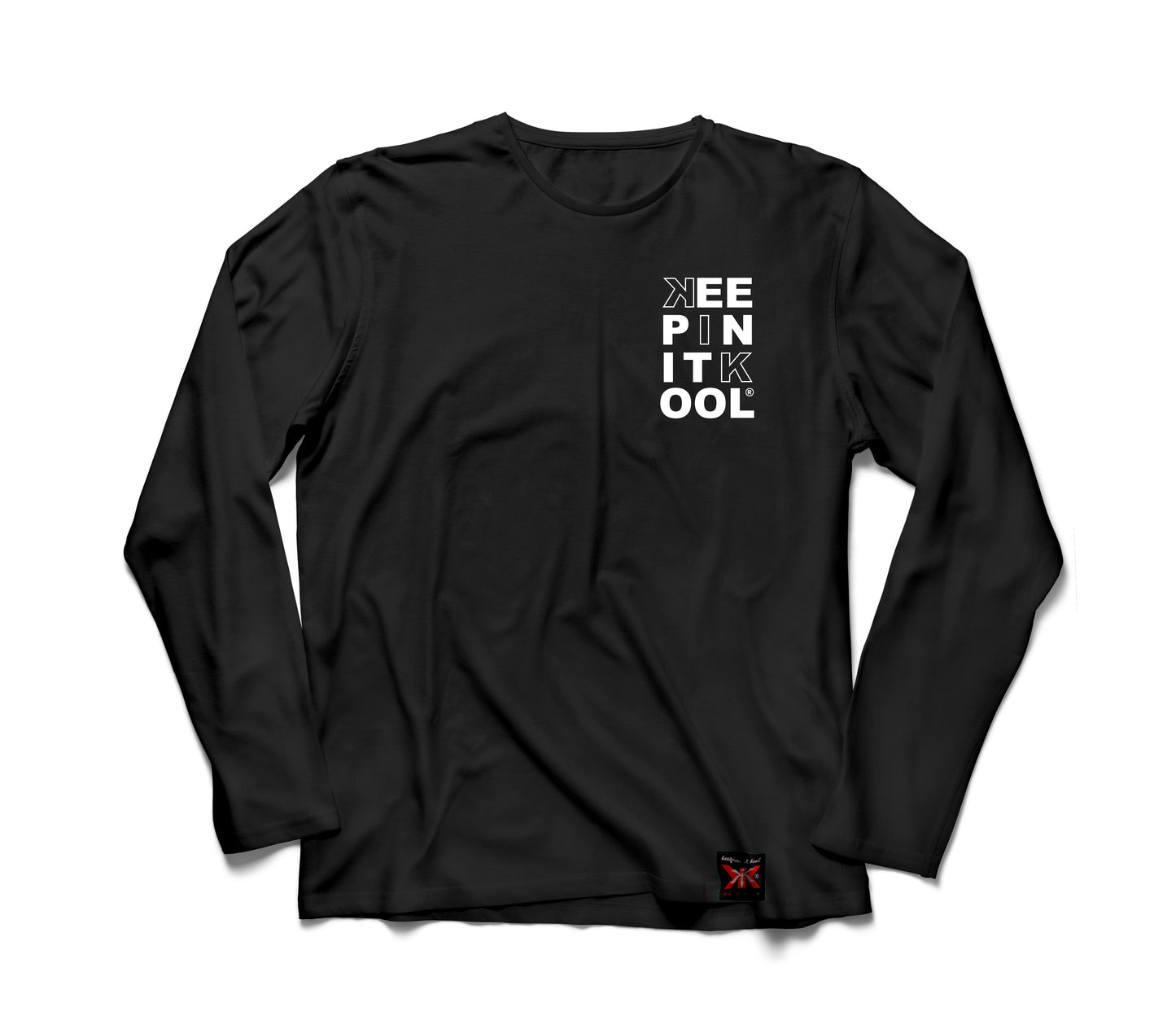KIK Box Black LS/White Text