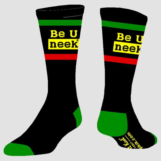 BE U neek Logo Socks