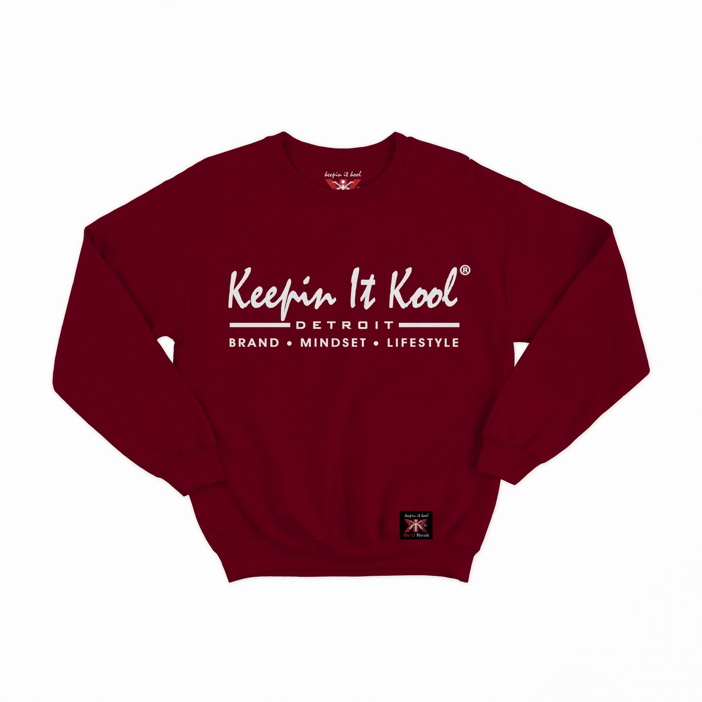 Detroit B.M.L. Crewneck/White Text