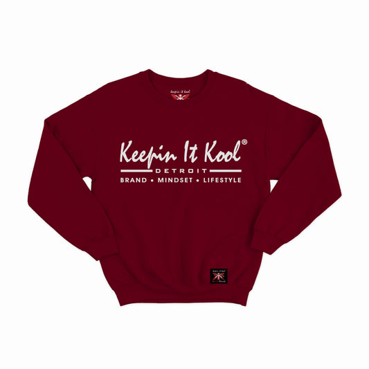 Detroit B.M.L. Crewneck/White Text