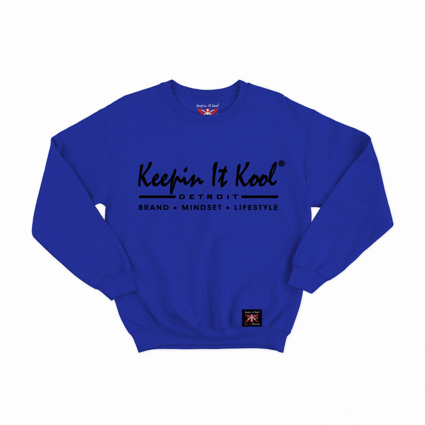Detroit B.M.L. Crewneck/Black Text
