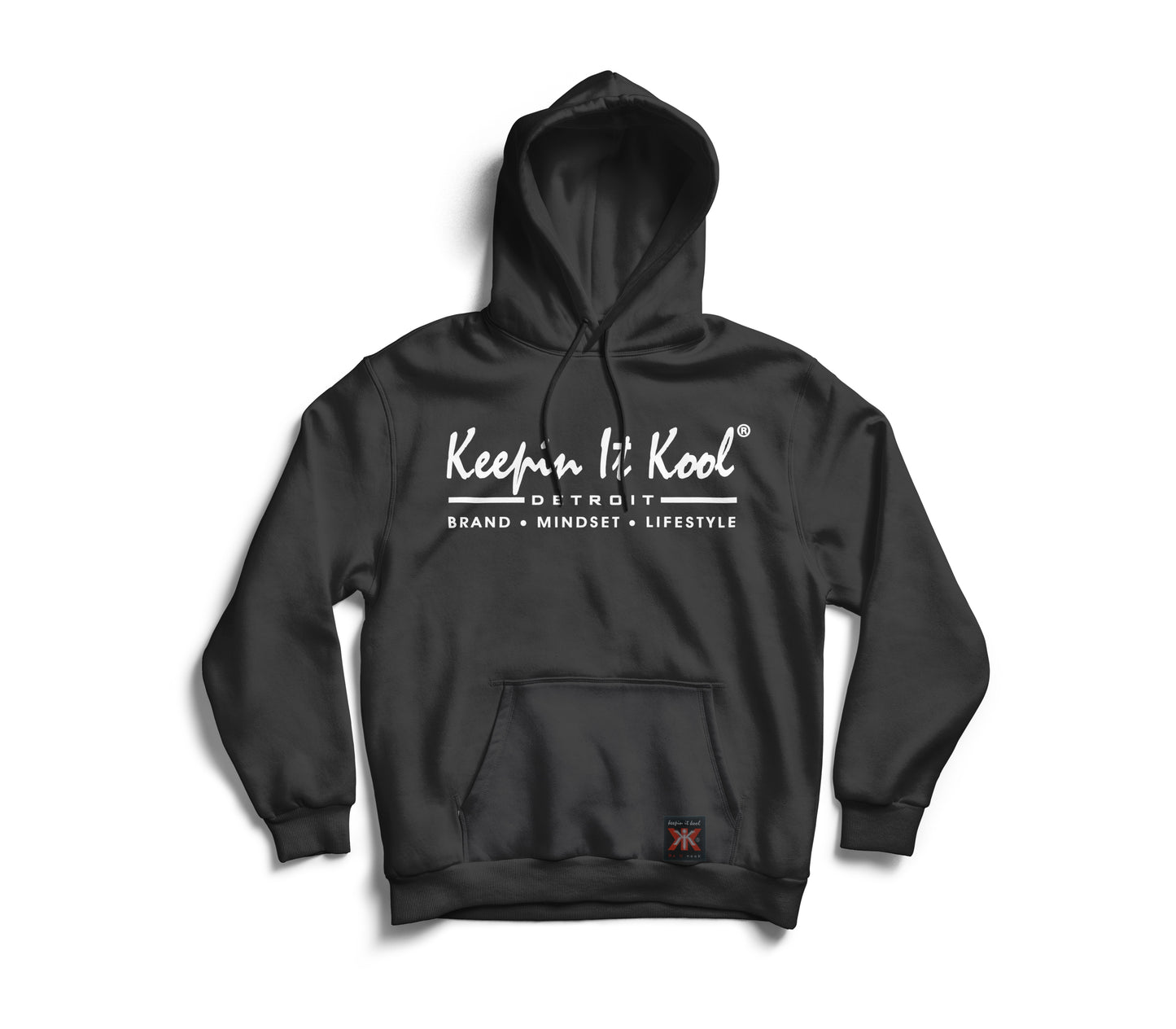 Detroit B.M.L. Black Hoodie/White Text