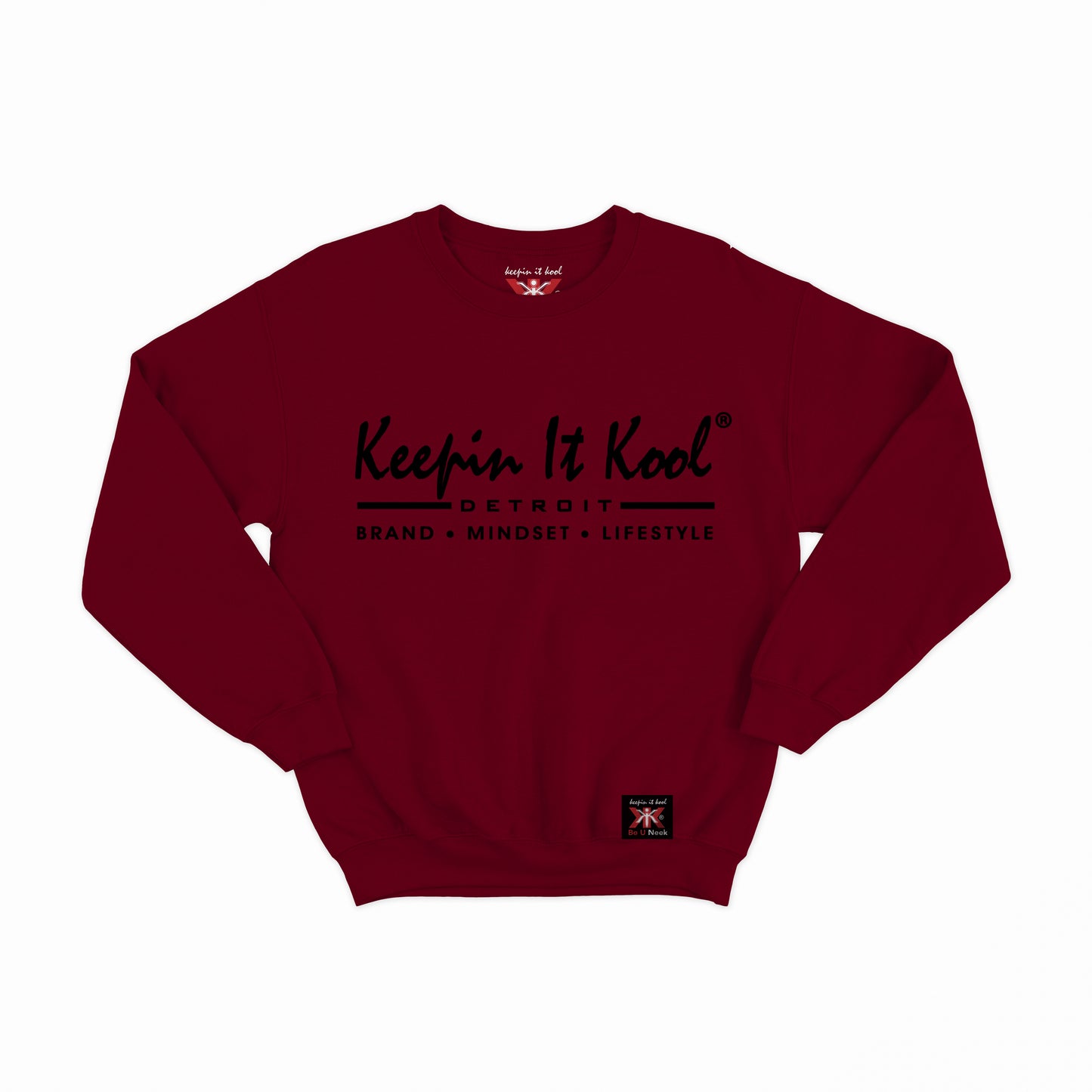 Detroit B.M.L. Crewneck/Black Text