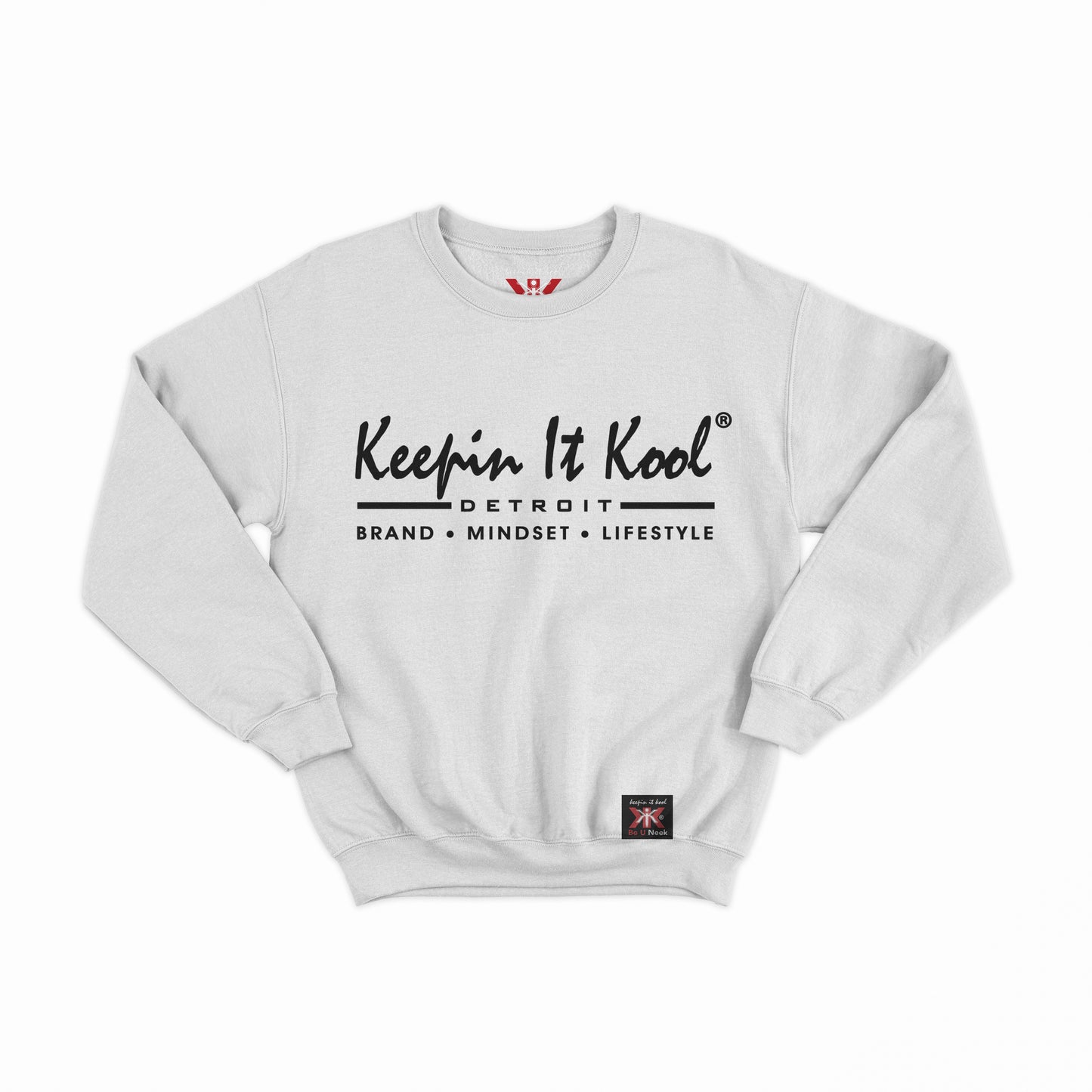 Detroit B.M.L. Crewneck/Black Text