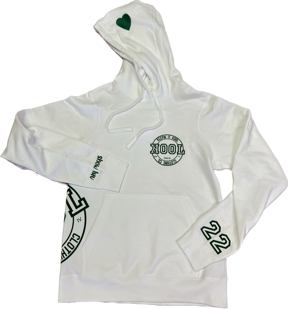 LIMITED EDITION White/Green Show Luv Hoodie