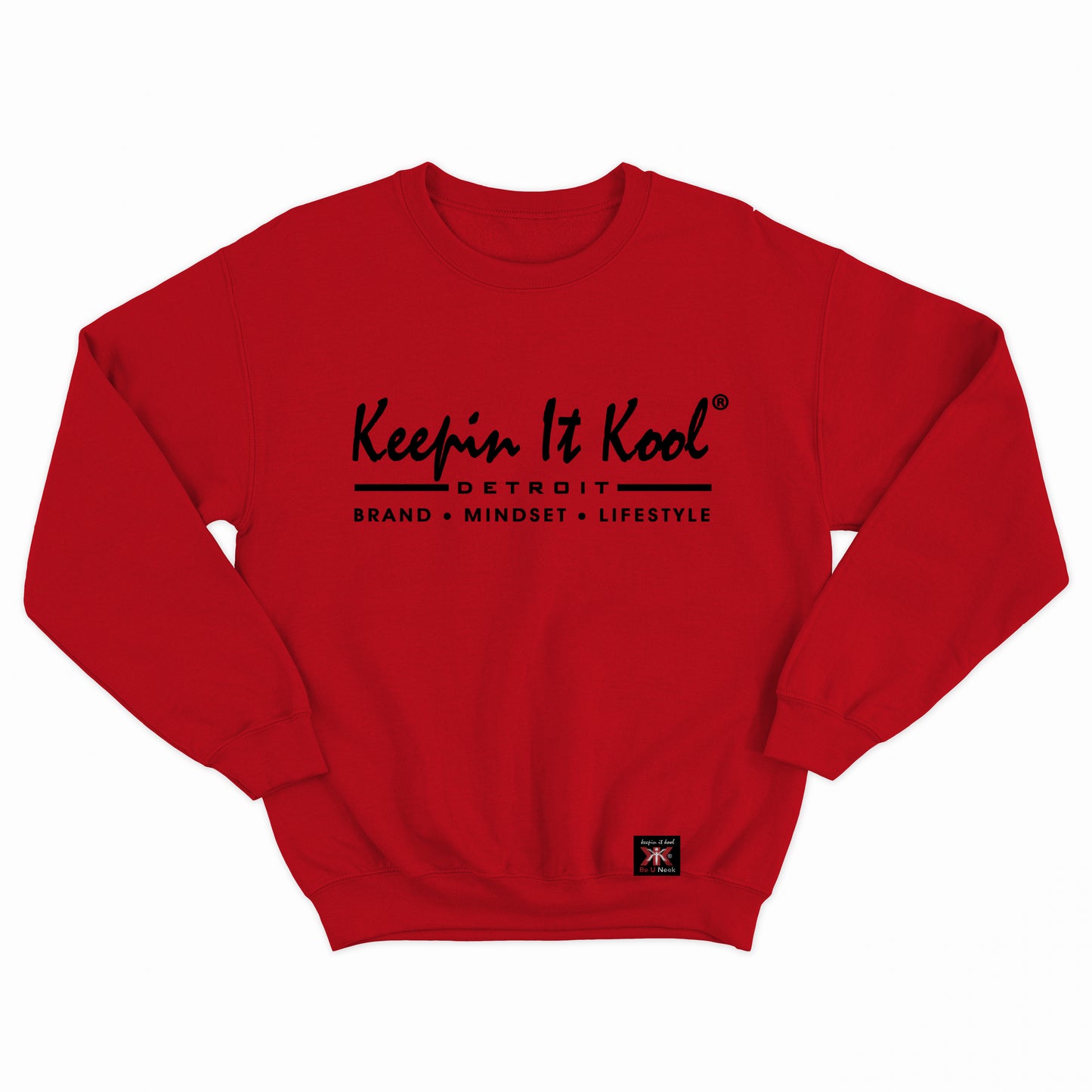 Detroit B.M.L. Crewneck/Black Text