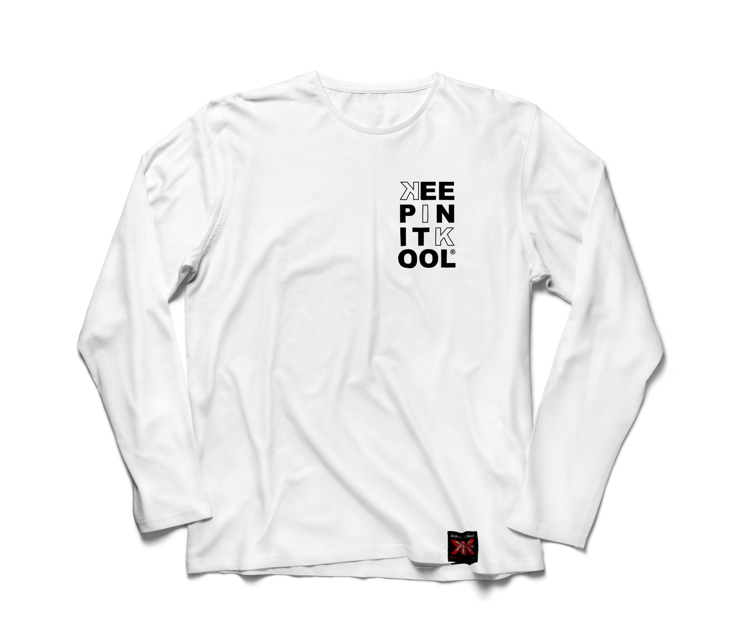 KIK Box White LS/Black Text