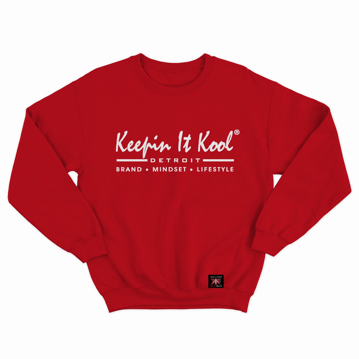 Detroit B.M.L. Crewneck/White Text