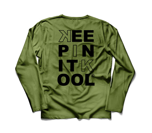 KIK Box Mili Green LS/Black Text