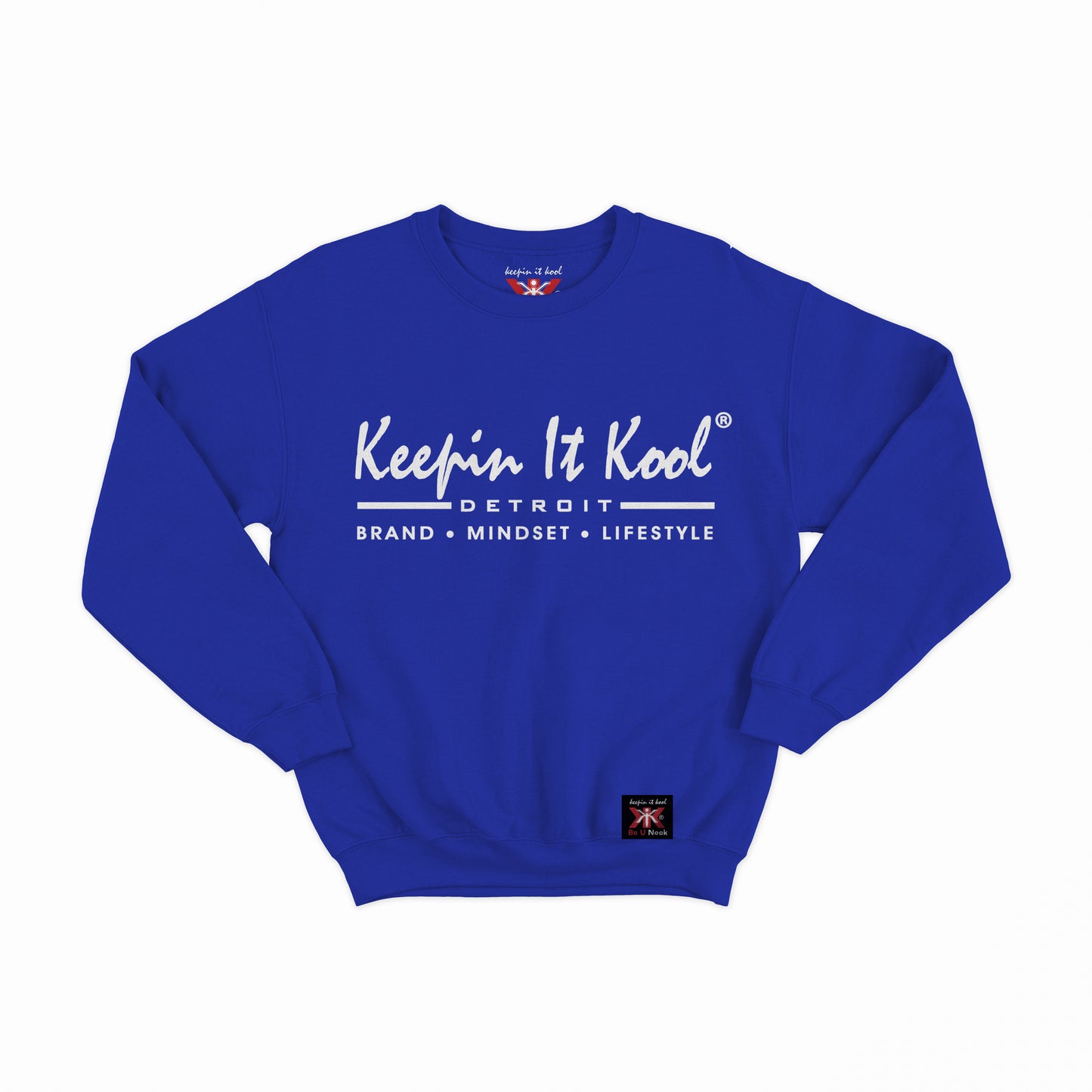 Detroit B.M.L. Crewneck/White Text